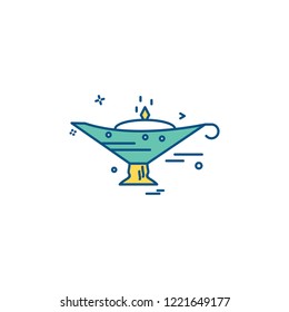 Lamp icon design vector 