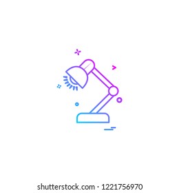 Lamp icon design vector