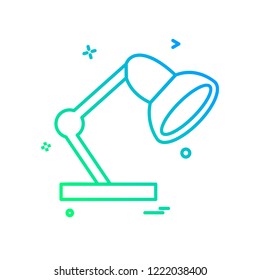 lamp icon design vector