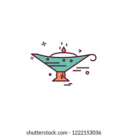 Lamp icon design vector