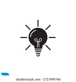 ilustración vectorial de icono de lámpara