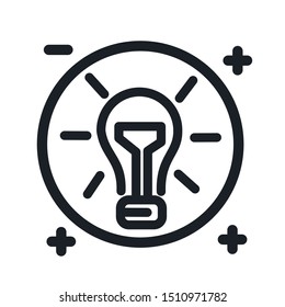lamp icon design vector in the white background
