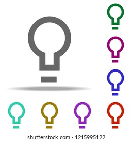 lamp icon. Elements of web in multi color style icons. Simple icon for websites, web design, mobile app, info graphics