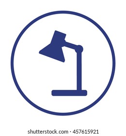  lamp icon. Flat design.