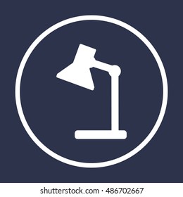  lamp icon. Flat design.