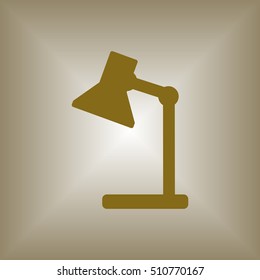  lamp icon. Flat design.