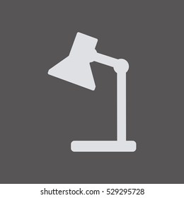  lamp icon. Flat design.