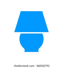 lamp icon. Flat design style eps 10