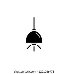 Lamp Icon in Flat & Glyph Style As A Sign or Symbol Isolated on White Background. 