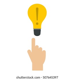 Lamp icon. Flat illustration of lamp vector icon for web