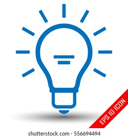 Lamp icon. Flat simple icon of Lamp isolated on a white background. Lamp vector illustration.