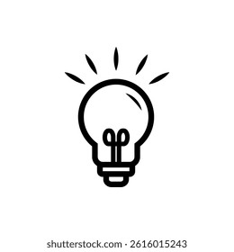 Lamp icon flat style isolated. Vector