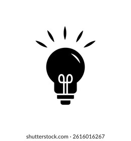 Lamp icon flat style isolated. Vector