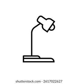 Lamp icon flat style isolated. Vector