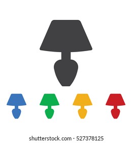 Lamp icon. Furniture icons universal set for web and mobile