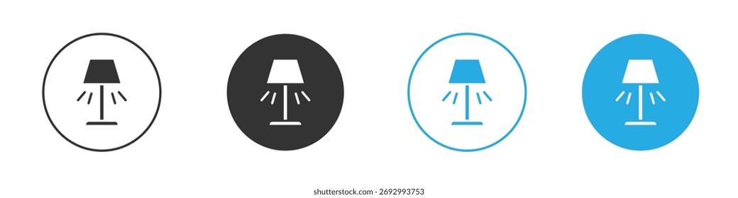 Lamp icon. Graphic icon design template