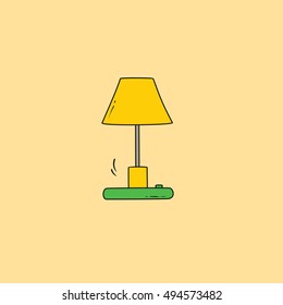 Lamp Icon Hand drawn