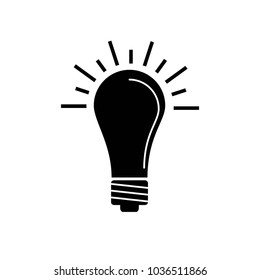 Lamp icon idea symbol