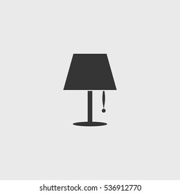 Lamp icon illustration isolated vector sign symbol