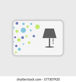 Lamp icon illustration isolated vector sign symbol