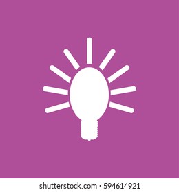 Lamp icon illustration isolated vector sign symbol