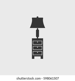 Lamp icon illustration isolated vector sign symbol