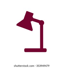   lamp   icon,  isolated. Flat  design.