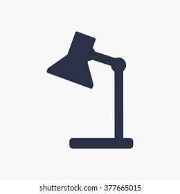   lamp   icon,  isolated. Flat  design.