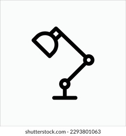 icono de lámpara, icono aislado en fondo claro, perfecto para sitio web, blog, logotipo, diseño gráfico, medios sociales, interfaz de usuario, aplicación móvil