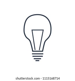 Lamp icon. Isolated light and lamp icon line style. Premium quality vector symbol drawing concept for your logo web mobile app UI design.