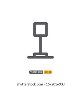 icono de lámpara aislado en fondo blanco. para el diseño de su sitio web, logotipo, aplicación, UI. Ilustración gráfica vectorial y trazo editable. EPS 10.