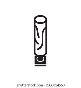 Lampensymbol einzeln auf weißem Hintergrund. Leuchtensymbol dünnen Linie Umriss Linearlampe Symbol für Logo, Web, App, UI.