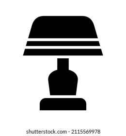 Lamp icon isolated on white background