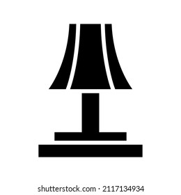 Lamp icon isolated on white background