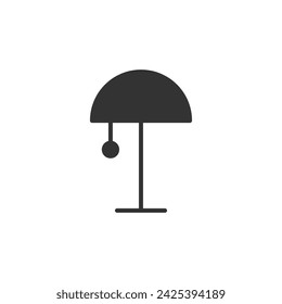 Icono de lámpara aislado sobre fondo blanco. Símbolo de luces moderno, simple, vector, icono para el diseño de sitios web, aplicación móvil, ui. Ilustración vectorial