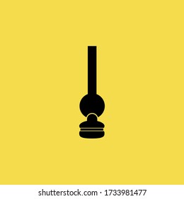 Lamp icon isolated on Yellow Background. Fast Food Concept. - Vector 