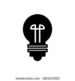 lamp icon isolated sign symbol vector illustration - with style glyph icons