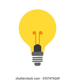icono de la lámpara. señal de la bombilla. ilustración vectorial