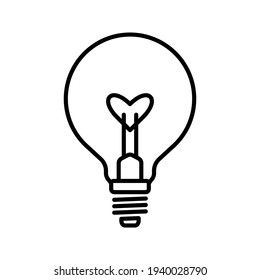 lamp icon. light bulb sign. vector illustration