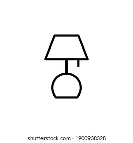 lamp icon line style vector for your web design