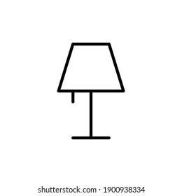 lamp icon line style vector for your web design