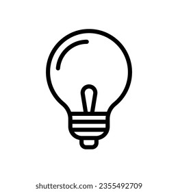lamp icon line style vector