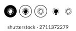 Lamp icon logo design. Light bulb sign and symbol. idea symbol.