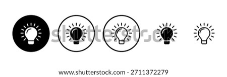 Lamp icon logo design. Light bulb sign and symbol. idea symbol.