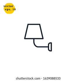 Lamp Icon Logo Design Vector Template