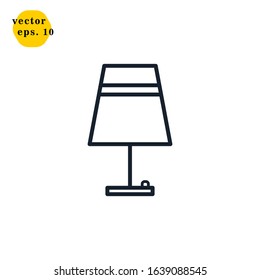 Lamp Icon Logo Design Vector Template