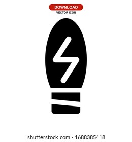 lamp icon or logo isolated sign symbol vector illustration - high quality black style vector icons
