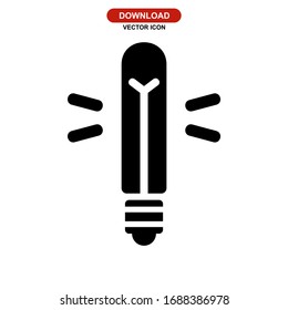 lamp icon or logo isolated sign symbol vector illustration - high quality black style vector icons
