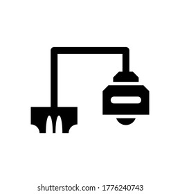 lamp icon or logo isolated sign symbol vector illustration - high quality black style vector icons
