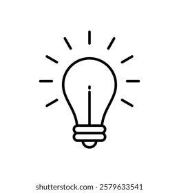 Lamp icon logo sign set vector outline